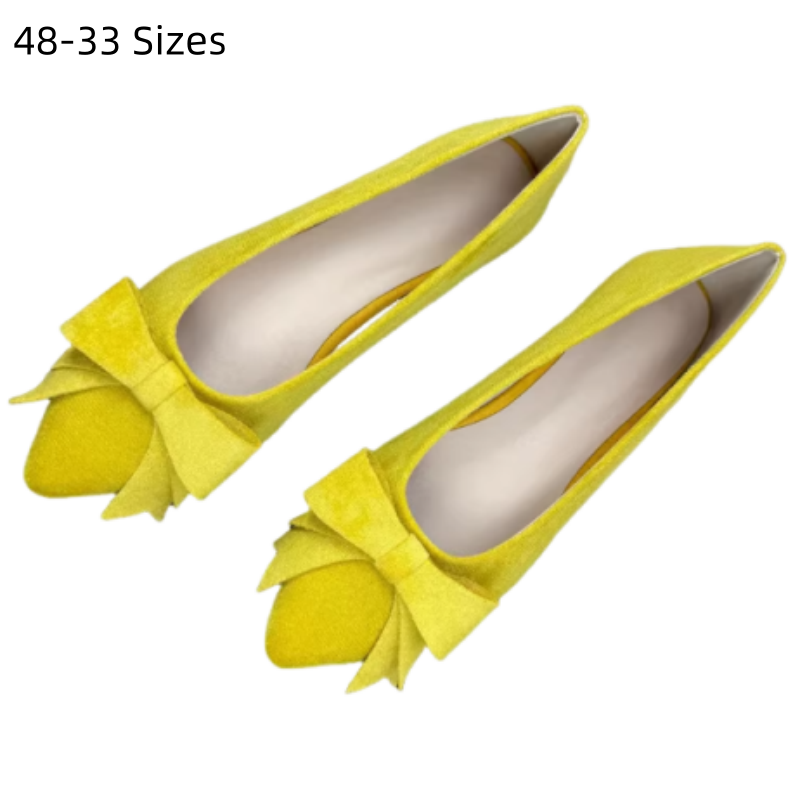 Women Shoes For Big Feet - Sepatu Flat Wanita Model Kupu-kupu Warna