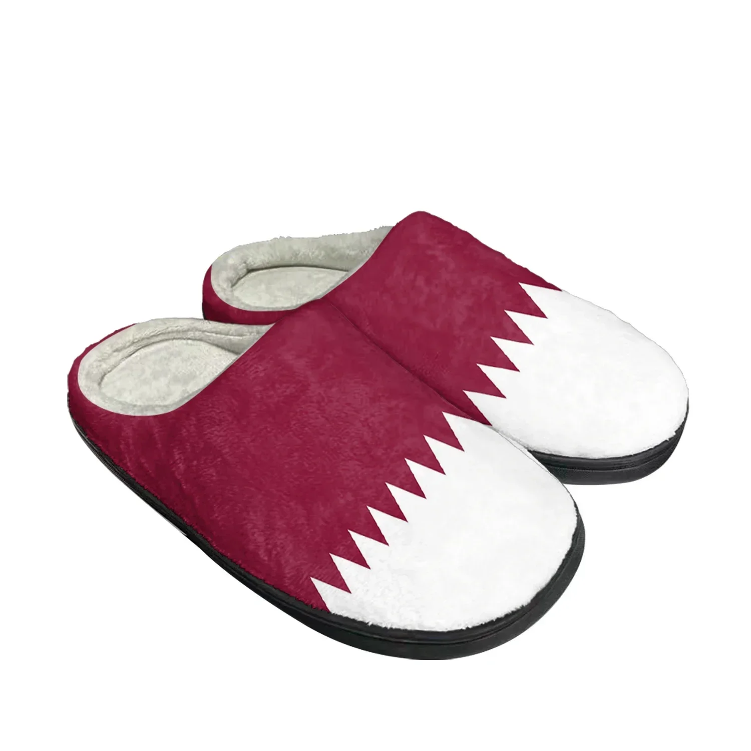 Women Shoes Qatar - Sandal Rumah Katun Custom Bendera Qatar