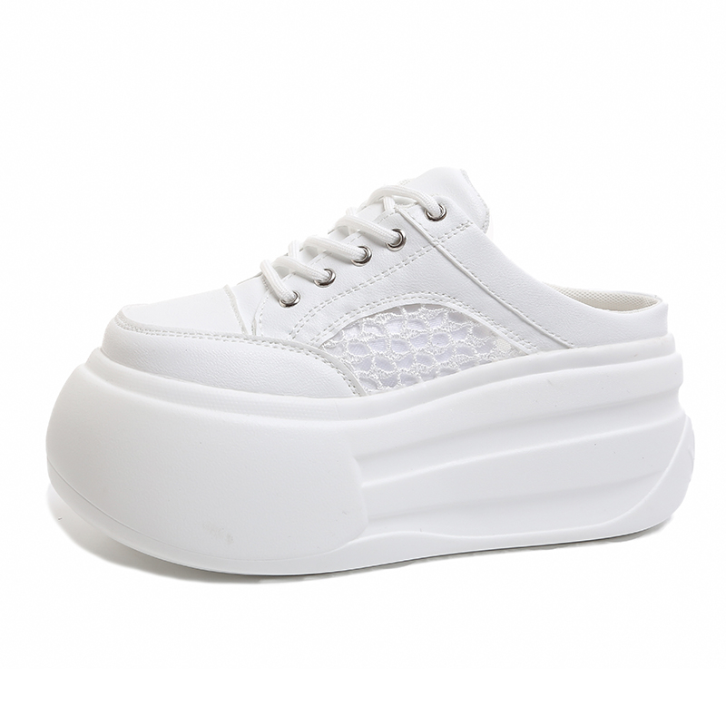 Platform Sneakers Chunky - Sepatu Hak Tinggi 7CM Wanita, Sandal