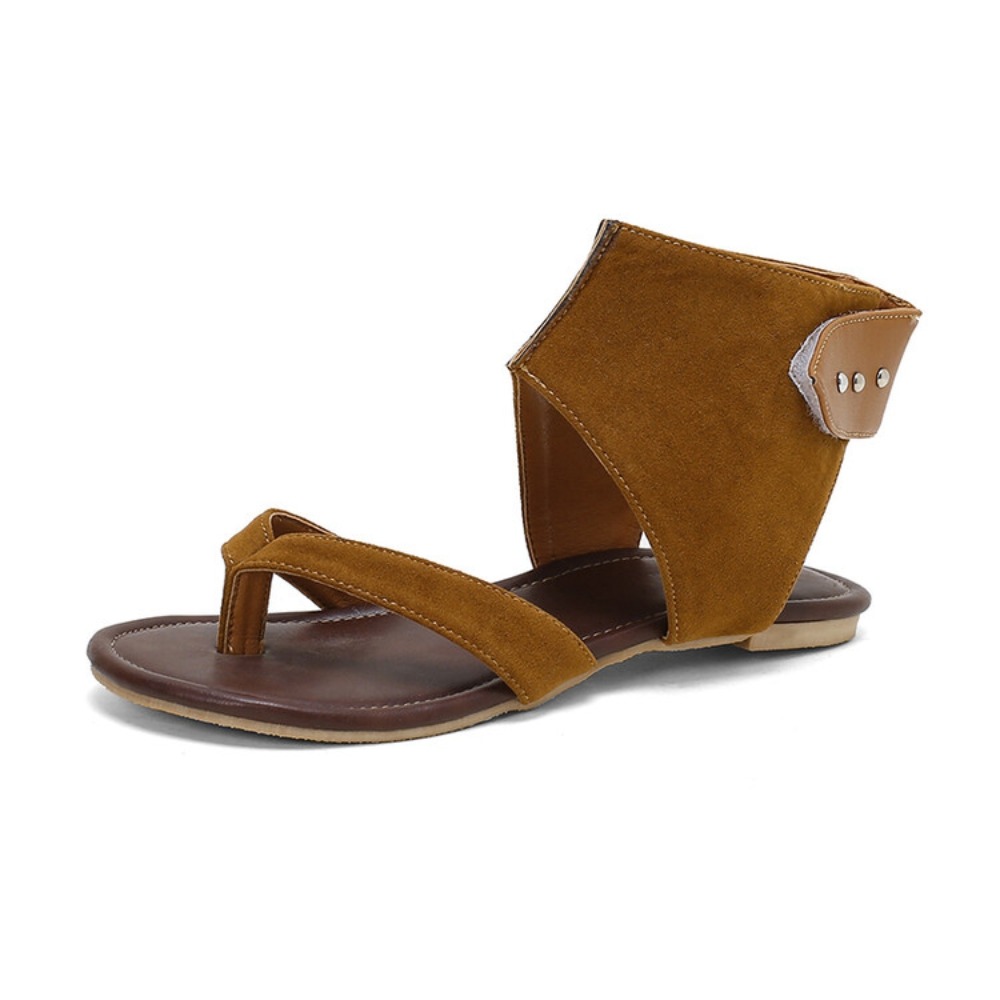 Thong Flat Sandal - Sandal Gladiator Flip Flop Wanita Ukuran