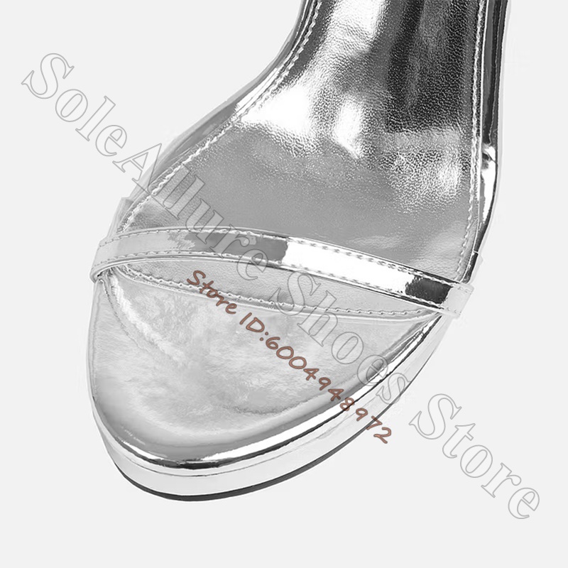 Sandal Wedge Berwarna Perak Me - Metallic Heel Sandal ulasan dan harga