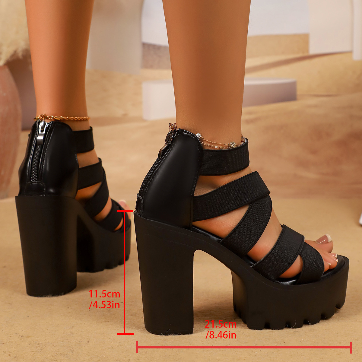 Sandal Platform Hak Tinggi Chu - Platform Sneakers Chunky ulasan dan harga