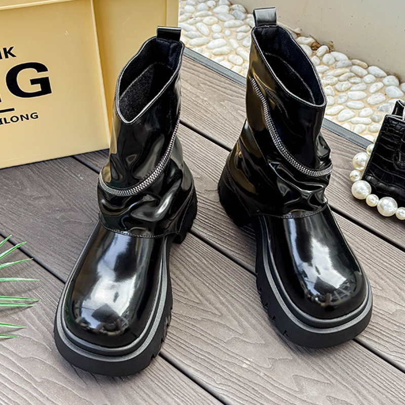 Sepatu Kulit Platform Fashion  - Women'S Shoes Chelsea ulasan dan harga