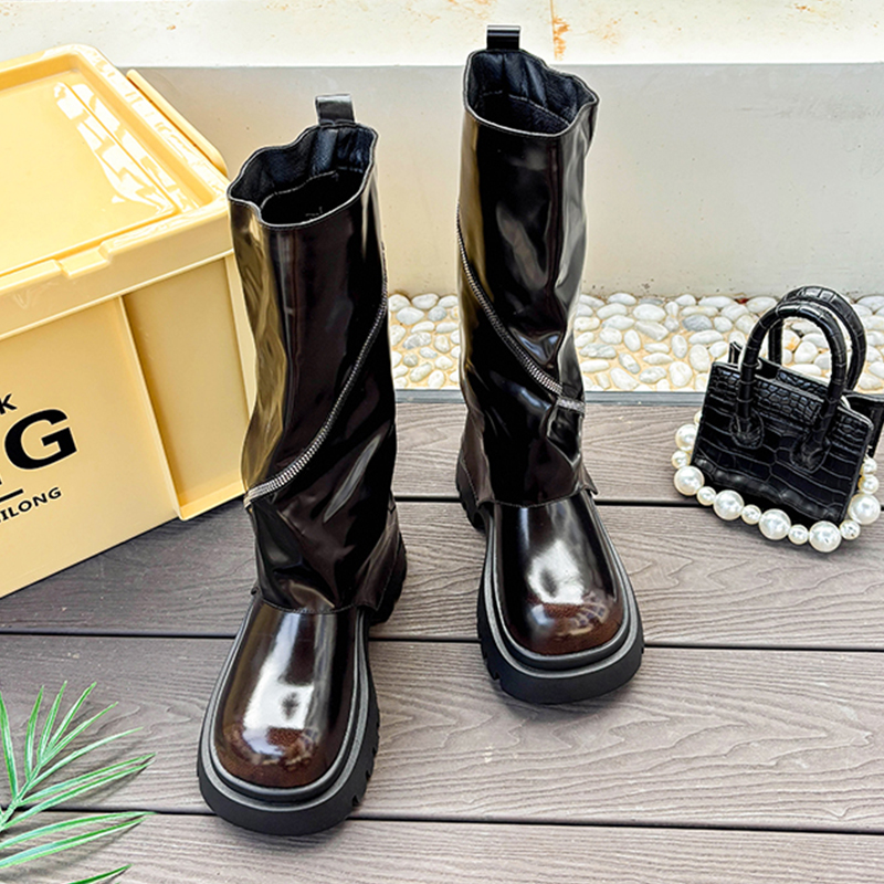Sepatu Kulit Platform Fashion  - Women'S Shoes Chelsea ulasan dan harga