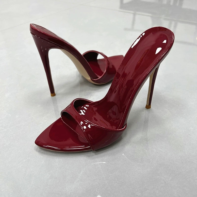Sepatu Hak Tinggi Stiletto Uju - Women'S Shoes Burgundy ulasan dan harga