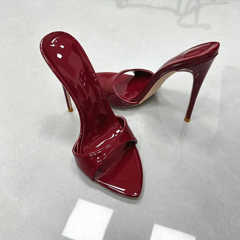 Sepatu Hak Tinggi Stiletto Uju - Women'S Shoes Burgundy ulasan dan harga