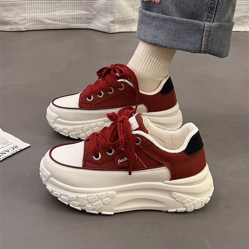 Sepatu Sneakers Putih Tebal un - Platform Sneakers Chunky ulasan dan harga