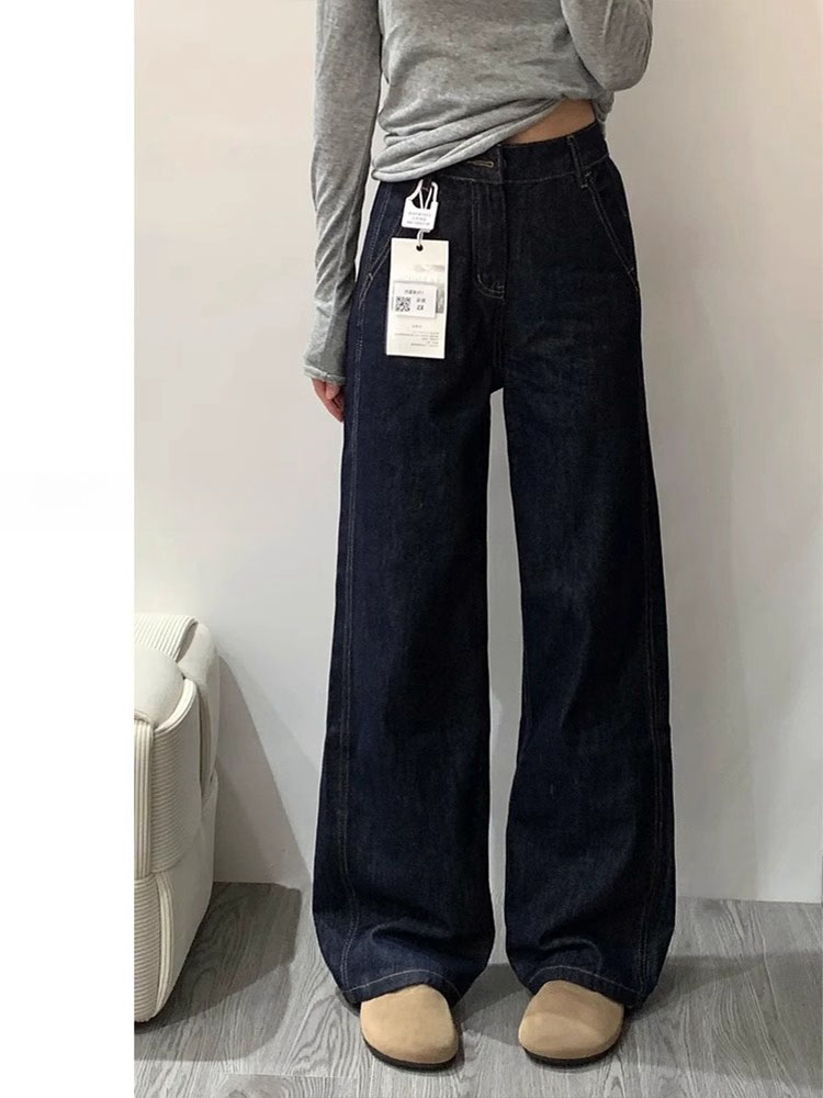 Celana Jeans Denim Biru Tua Mo - Women'S Shoes X Wide ulasan dan harga