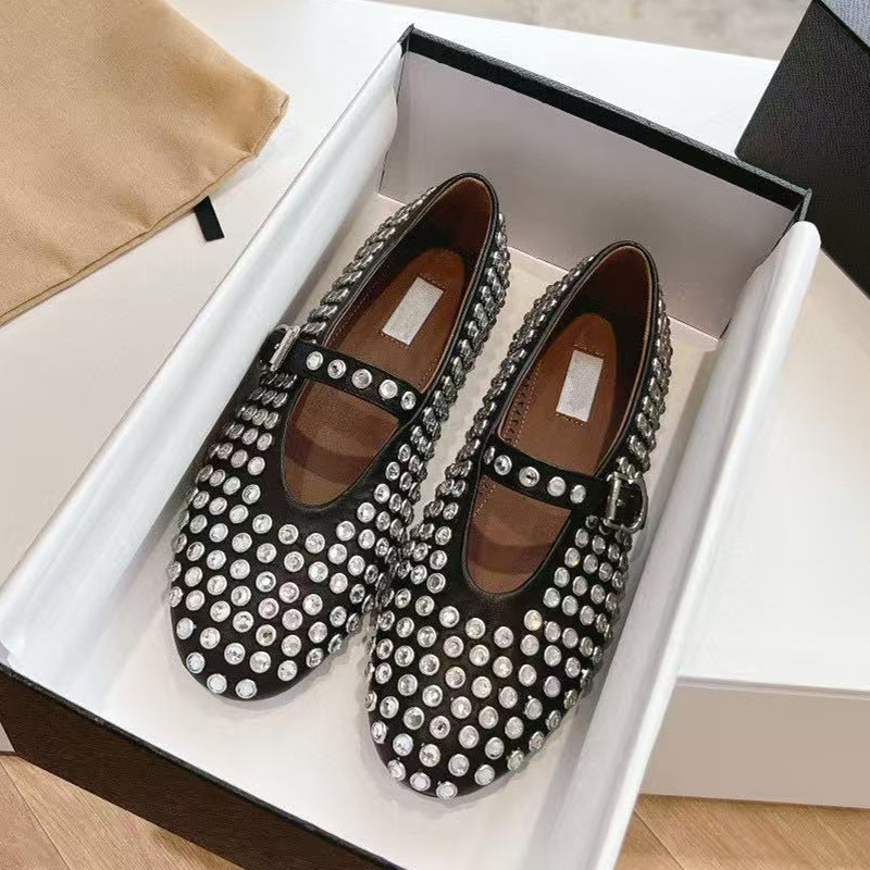 Sepatu wanita Mary Jane, kulit - Ballet Flat Women ulasan dan harga