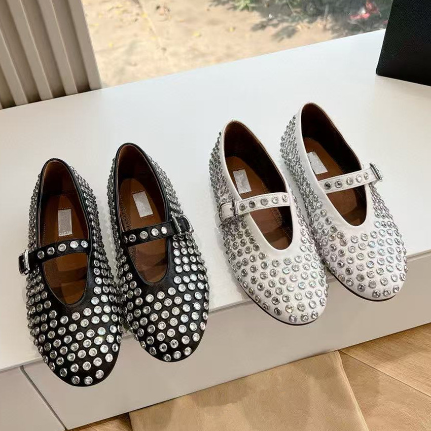 Sepatu wanita Mary Jane, kulit - Ballet Flat Women ulasan dan harga