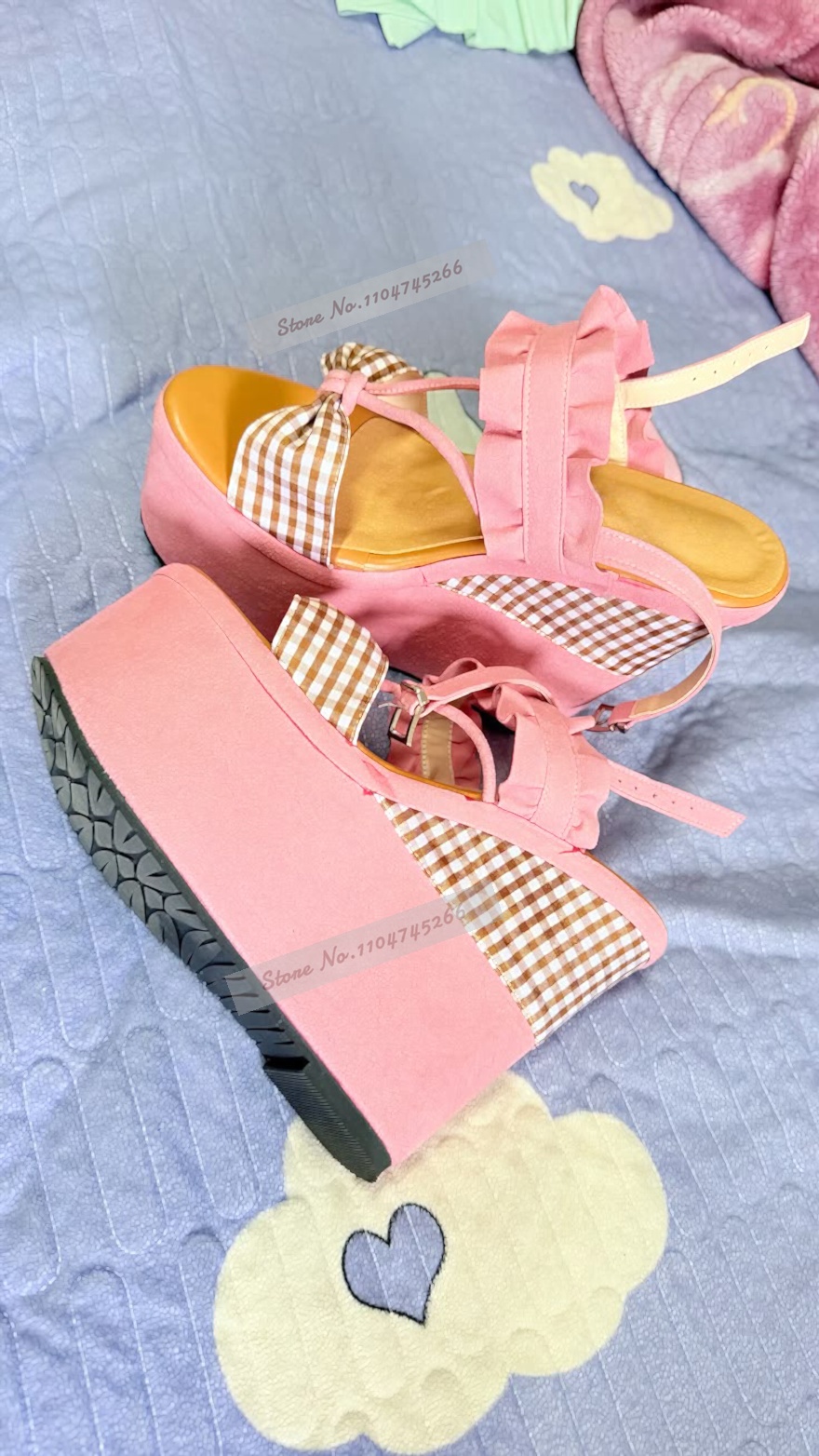 Sandal platform berwarna merah - Women'S Shoes Y2K ulasan dan harga