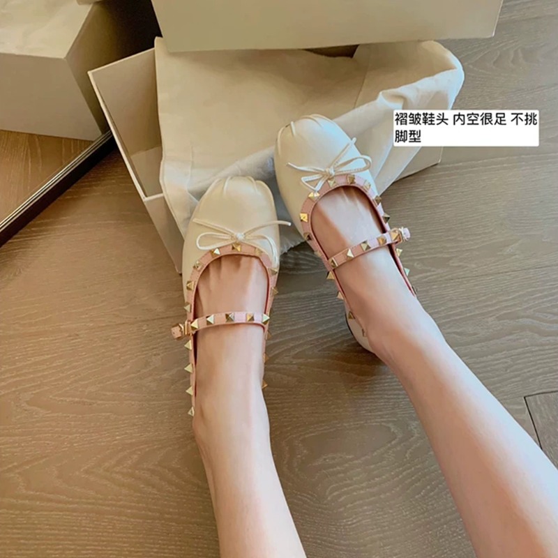 Sepatu Wanita Mary Jane Flats, - Ballet Flat Women ulasan dan harga