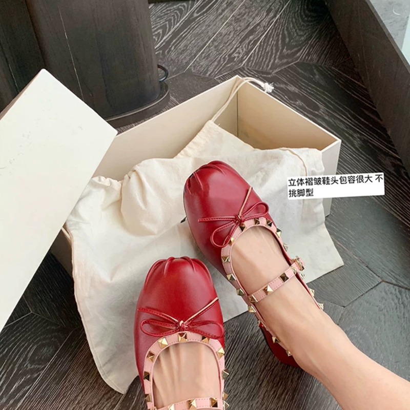 Sepatu Wanita Mary Jane Flats, - Ballet Flat Women ulasan dan harga