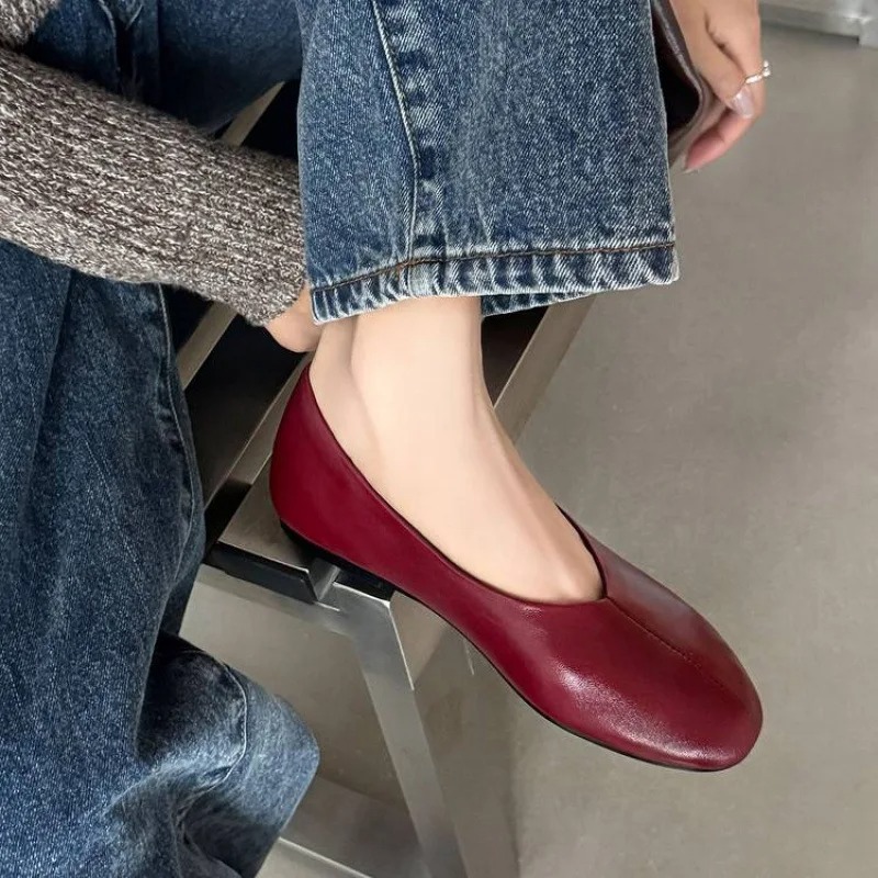 Sepatu Loafer Wanita Model Sli - Women'S Shoes Burgundy ulasan dan harga