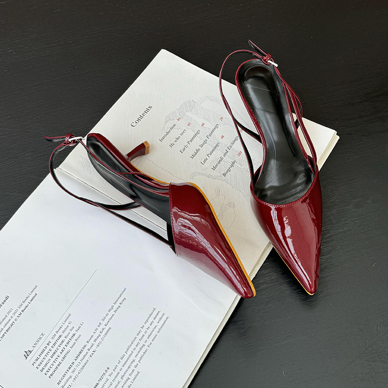 Sepatu Hak Tinggi Burgundy Wan - Women'S Shoes Burgundy ulasan dan harga