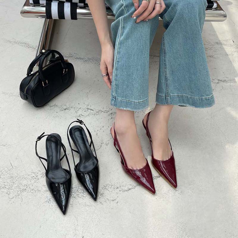 Sepatu Hak Tinggi Burgundy Wan - Women'S Shoes Burgundy ulasan dan harga