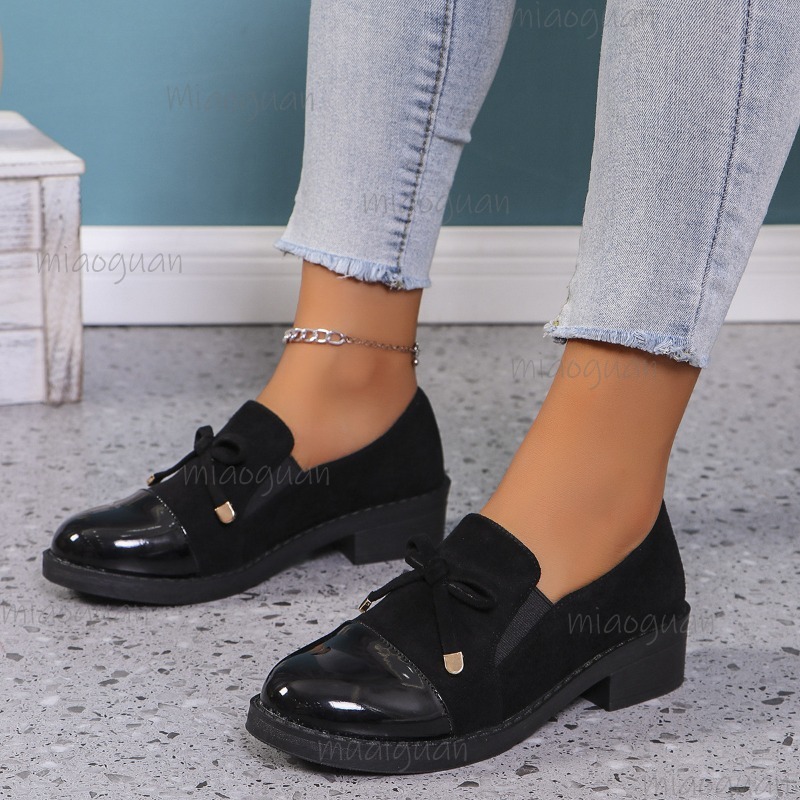 Sepatu Kasual Wanita Slip On K - Women'S Shoes Loafers Black ulasan dan harga