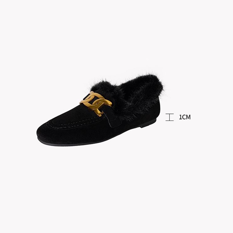 Sepatu kulit domba Suede untuk - Women'S Shoes Loafers Black ulasan dan harga