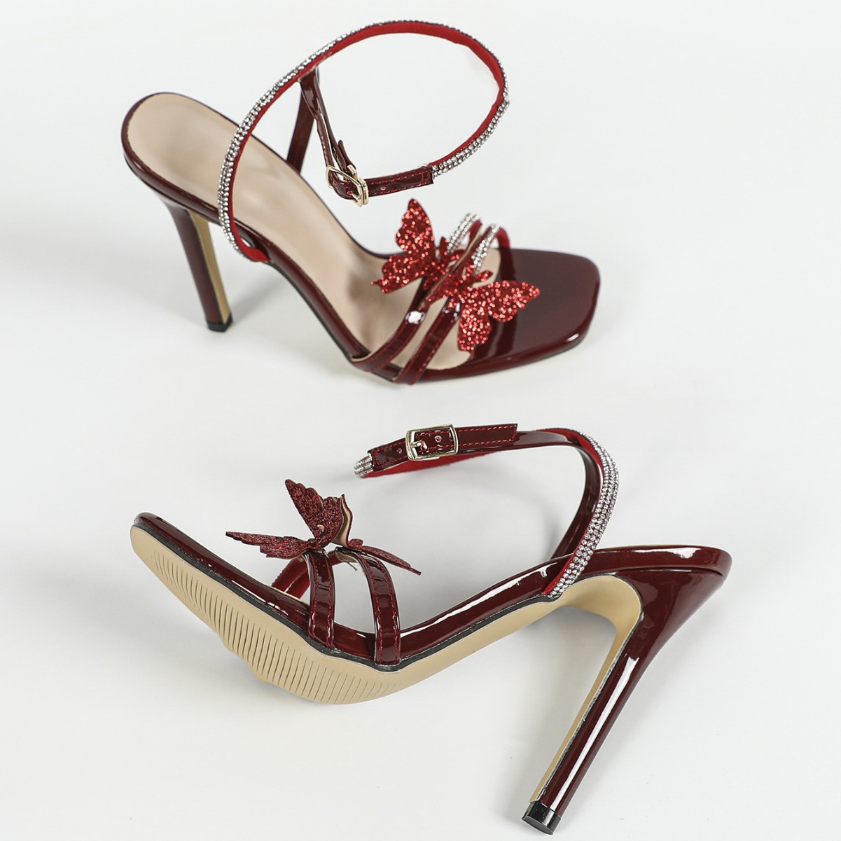 Sandal Wanita Musim Panas 2025 - Women'S Shoes Burgundy ulasan dan harga