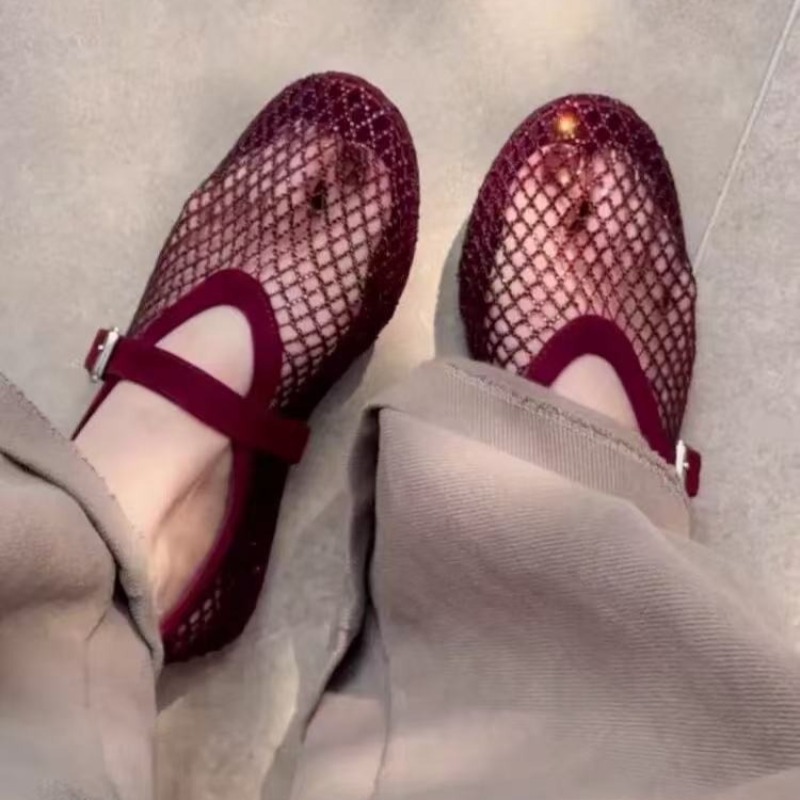 Sandal Baotou Berhias Rhinesto - Women Shoes Sandals ulasan dan harga