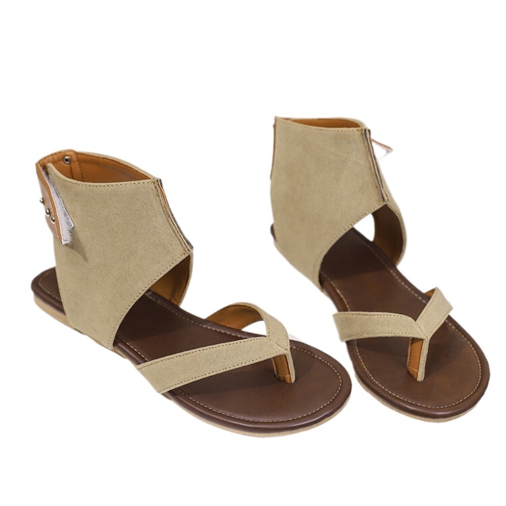 Sandal Gladiator Flip Flop Wan - Thong Flat Sandal ulasan dan harga