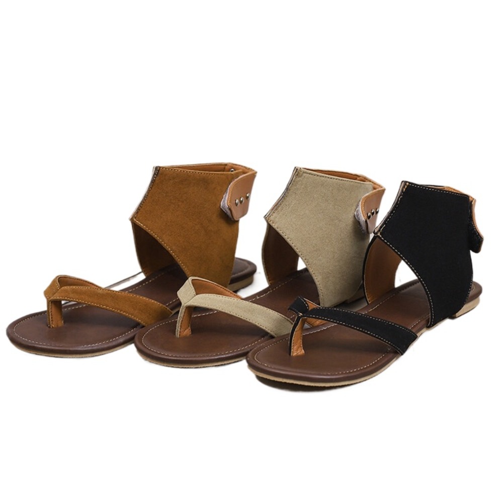 Sandal Gladiator Flip Flop Wan - Thong Flat Sandal ulasan dan harga