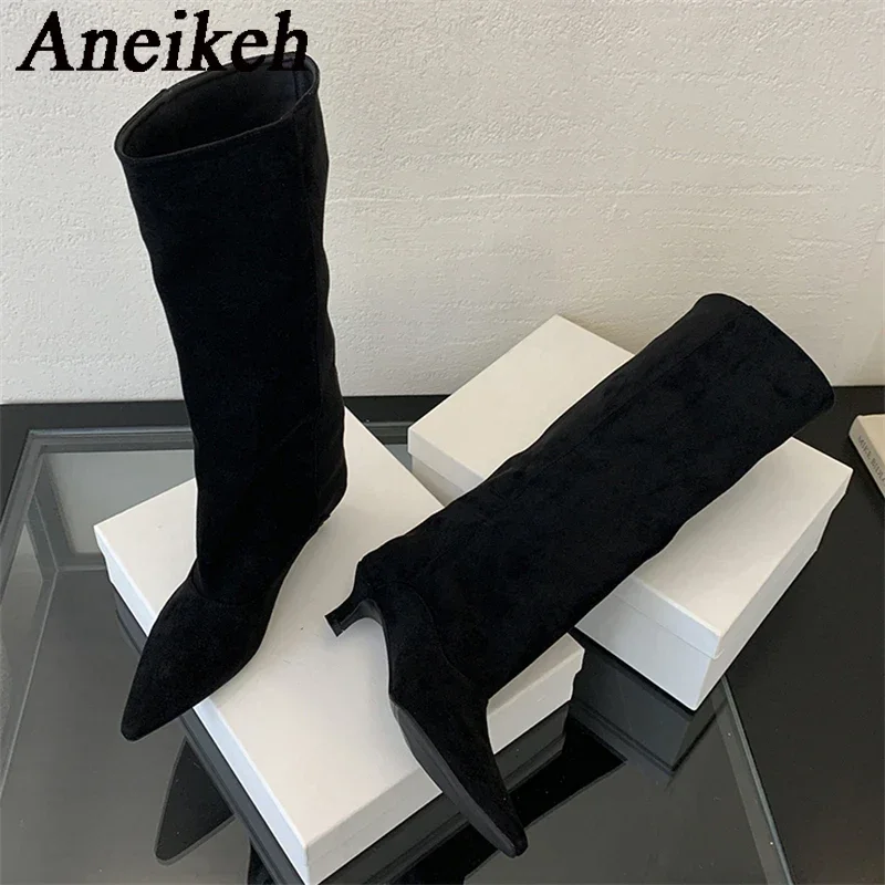 Aneikeh Sepatu Bot Panjang Lut - Women'S Shoes Chelsea ulasan dan harga
