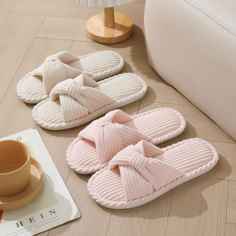 Sandal Rumah Tali Silang Kordu - Women Shoes Winter ulasan dan harga