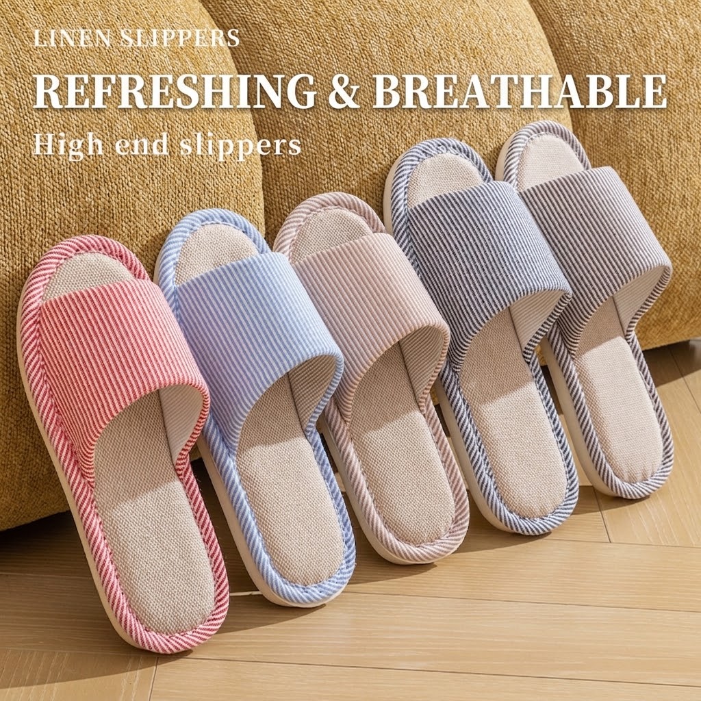 Sandal Linen Rami Bernapas unt - Women Shoes On Sale ulasan dan harga