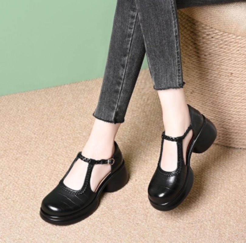 Sandal Mary Jane Wanita Warna  - Women Shoes Sandals ulasan dan harga