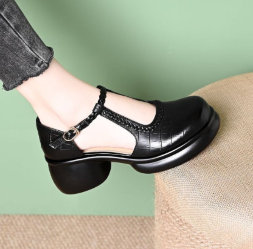 Sandal Mary Jane Wanita Warna  - Women Shoes Sandals ulasan dan harga
